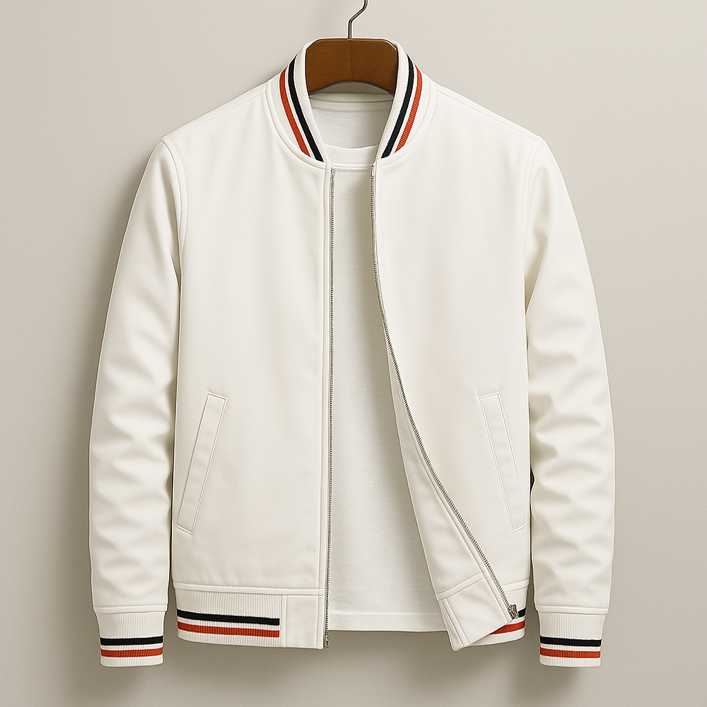 Elliot | Striped Bomber Jacket for Effortless Everyday Style