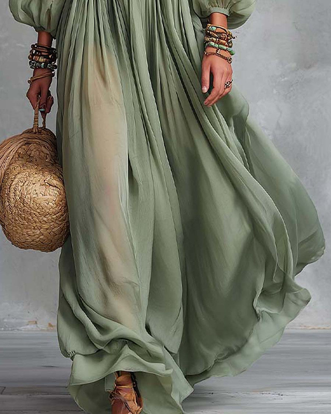 Elodia | Embroidered Boho Maxi Dress