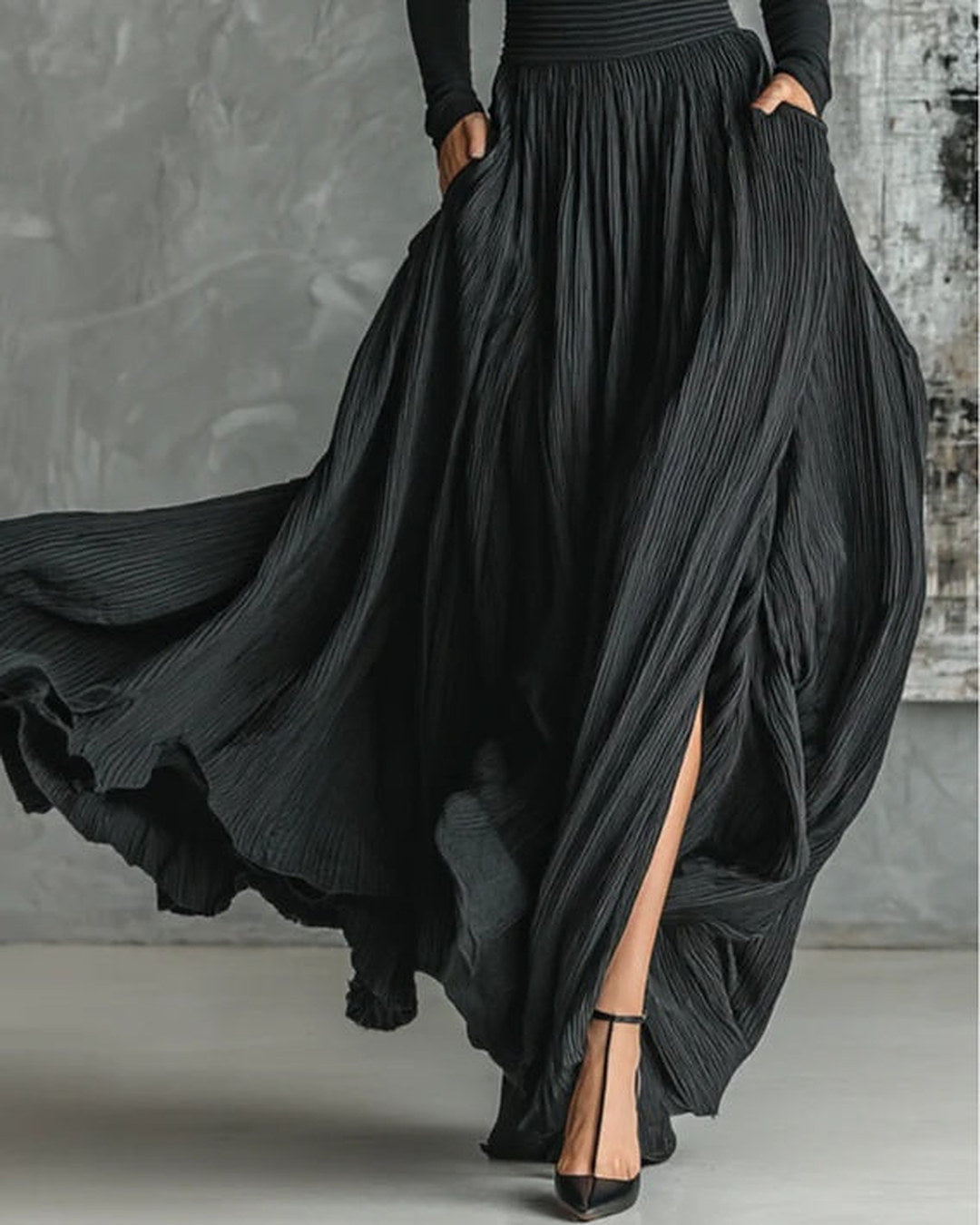 Eva | Pleated Skirt Set