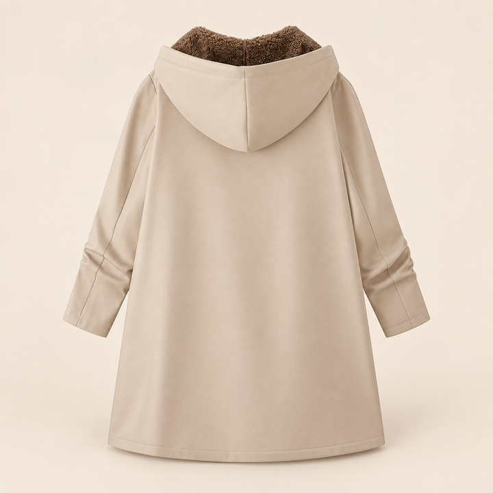 Evelyn | Sherpa-Lined Hooded Coat