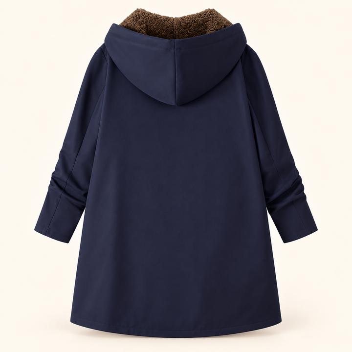 Evelyn | Sherpa-Lined Hooded Coat