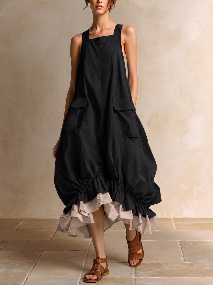 Fiamma | Balloon Dress with Pockets