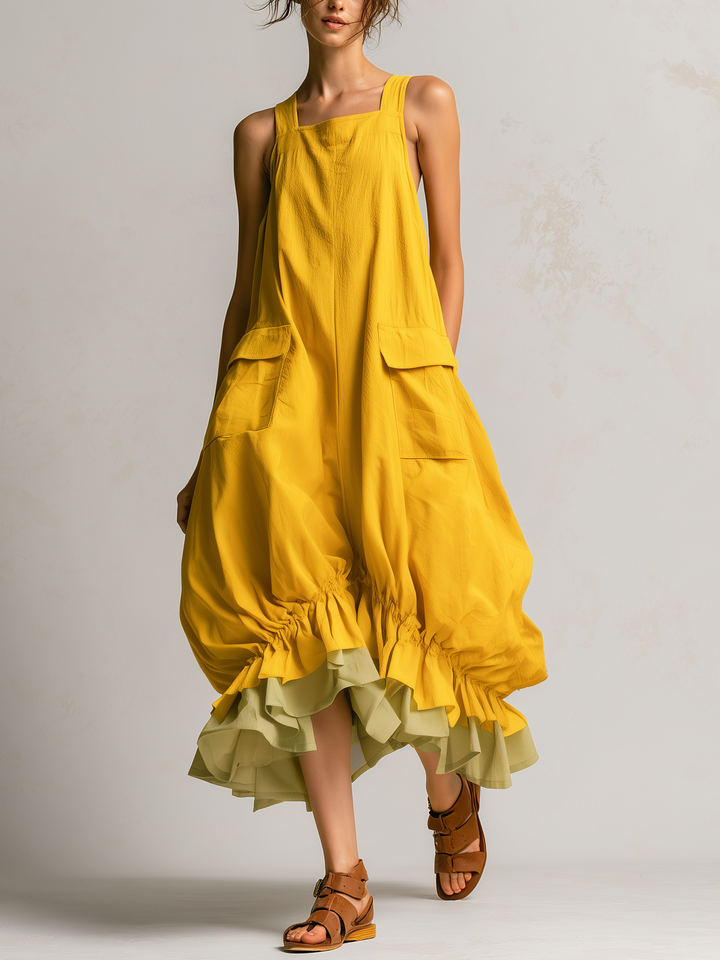 Fiamma | Balloon Dress with Pockets