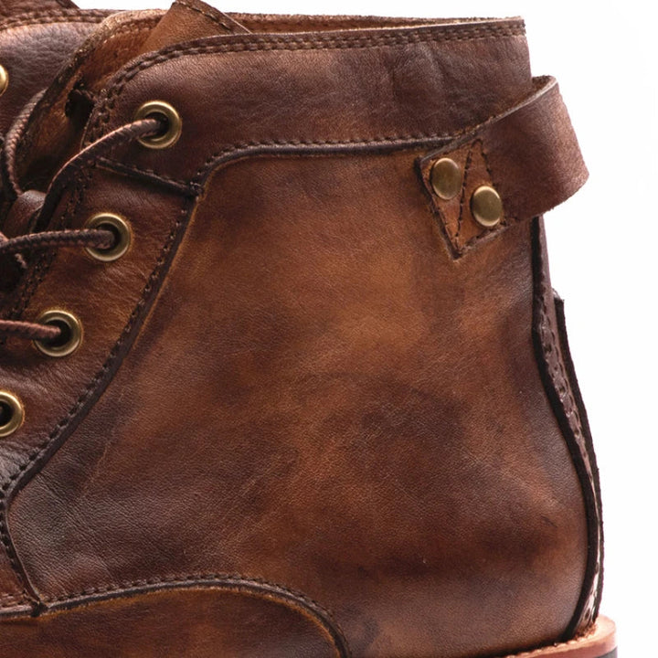 Fredie | Men’s Retro Round-Toe Boots