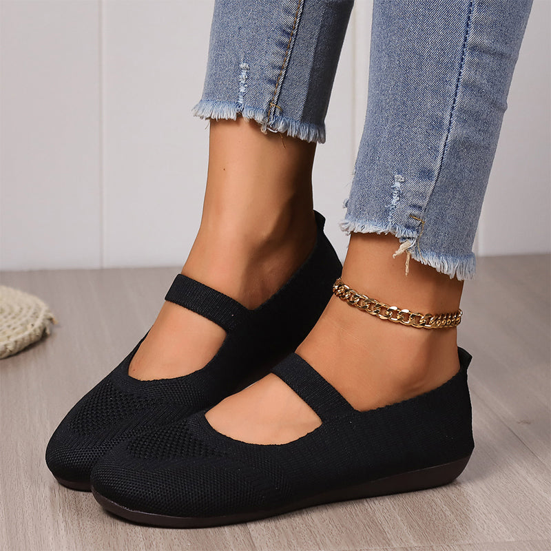 Gemma | Breathable Knit Walking Flats