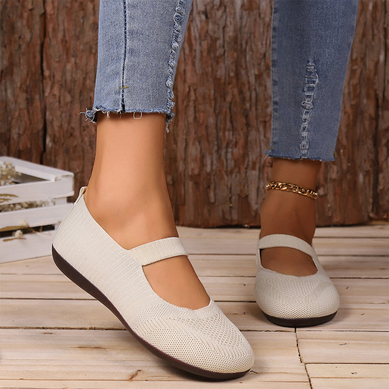 Gemma | Breathable Knit Walking Flats