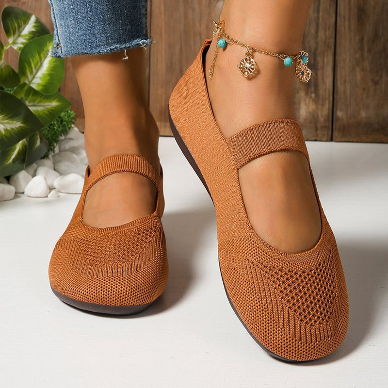 Gemma | Breathable Knit Walking Flats