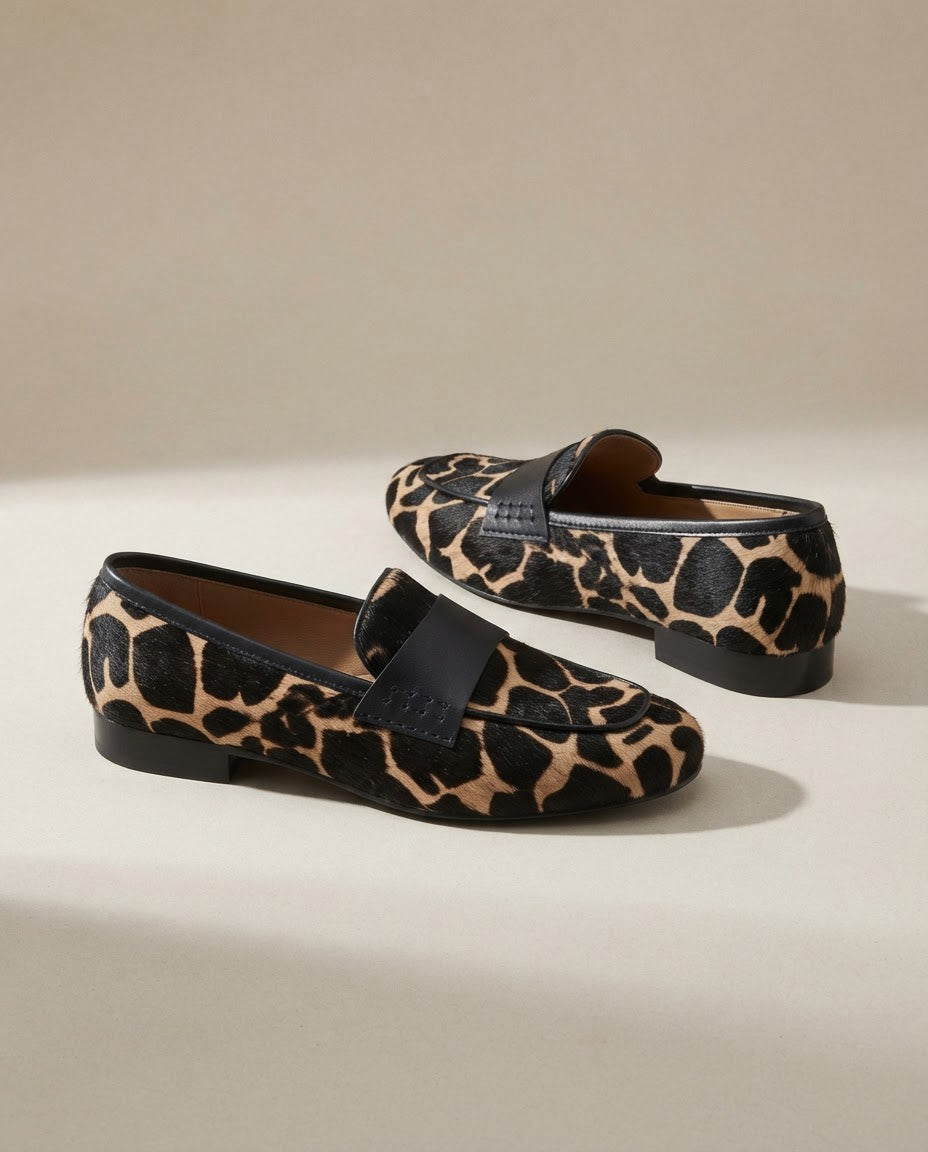 Giulia Moccasin | Apricot Giraffe
