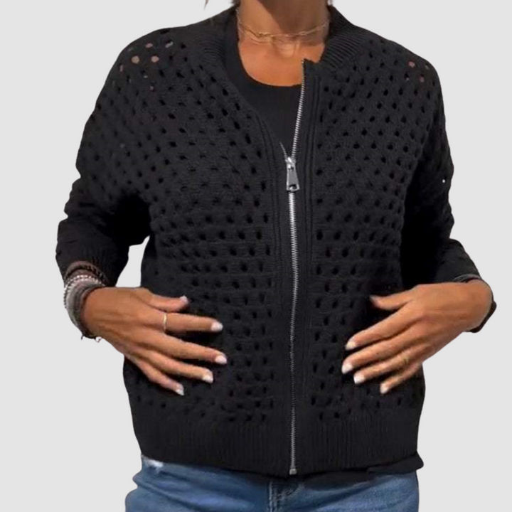 Grace | Knitted Cardigan with Zipper