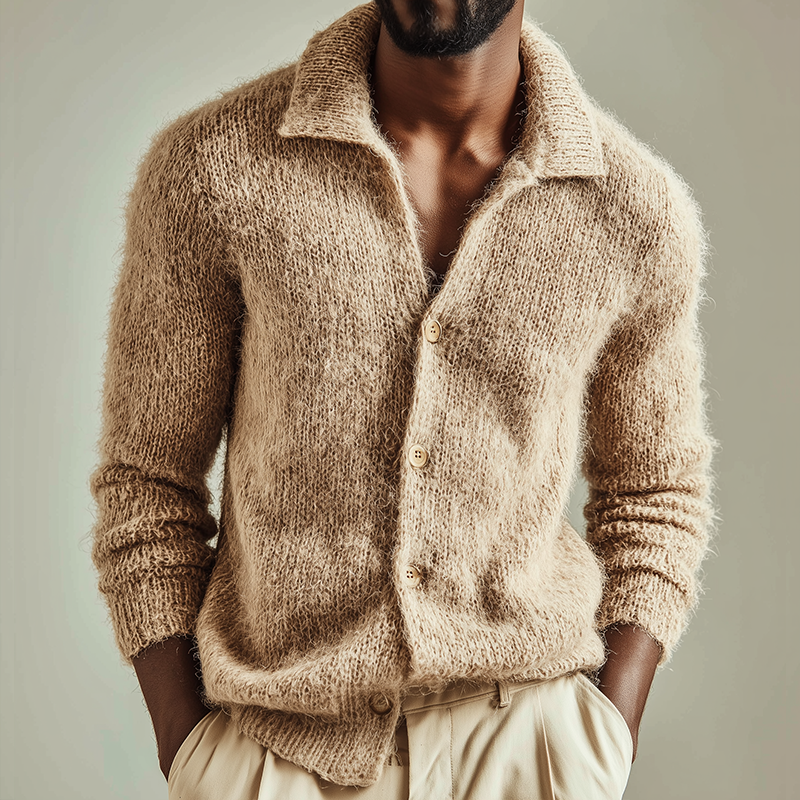 Griffin | Textured Collared Cardigan