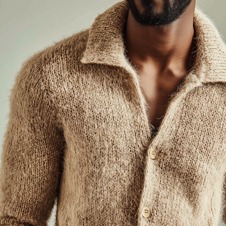 Griffin | Textured Collared Cardigan