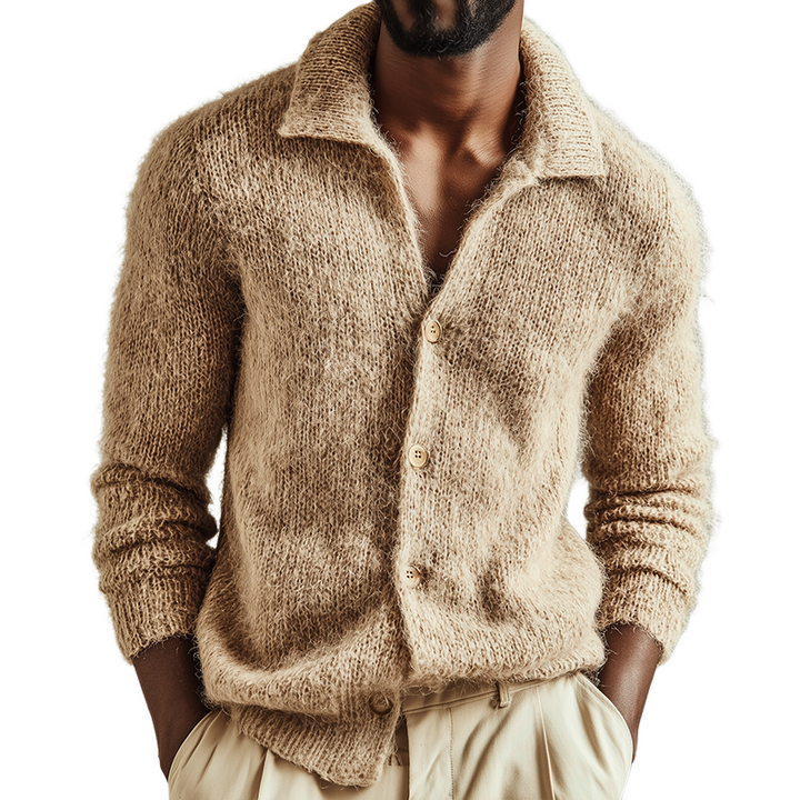 Griffin | Textured Collared Cardigan