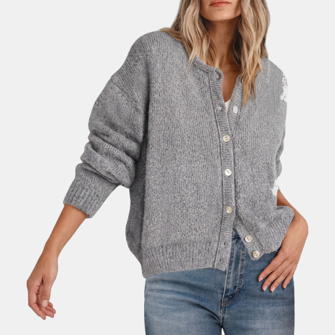 Indy | Relaxed Textured Button Cardigan