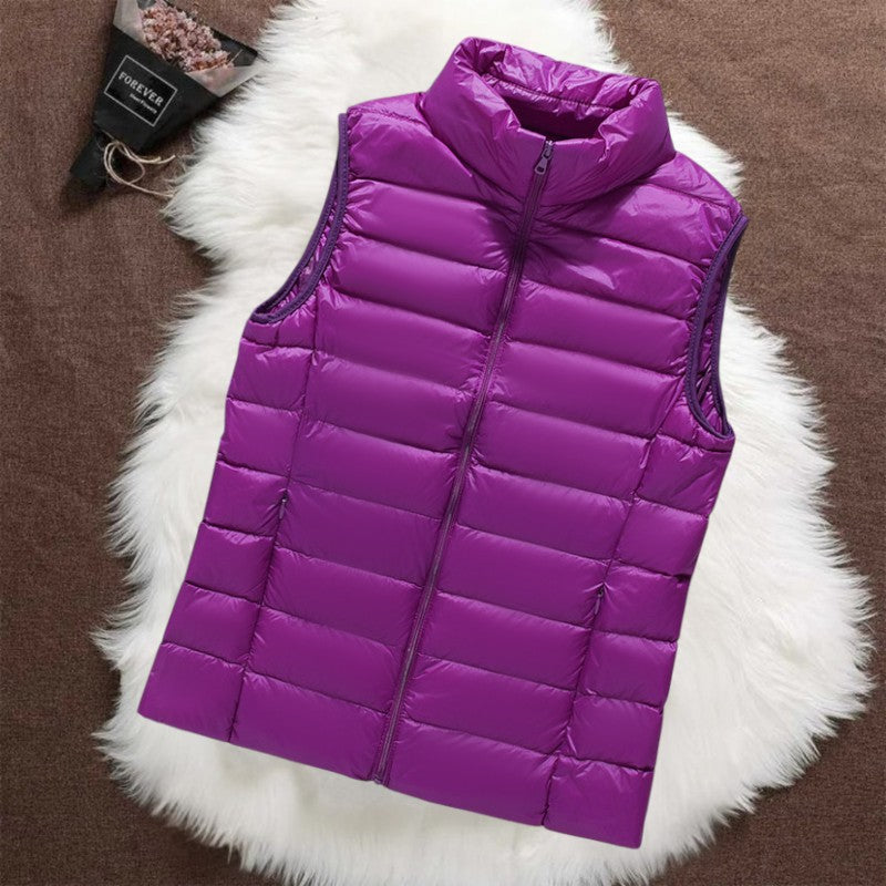 ISA PADDED GILET | PURPLE