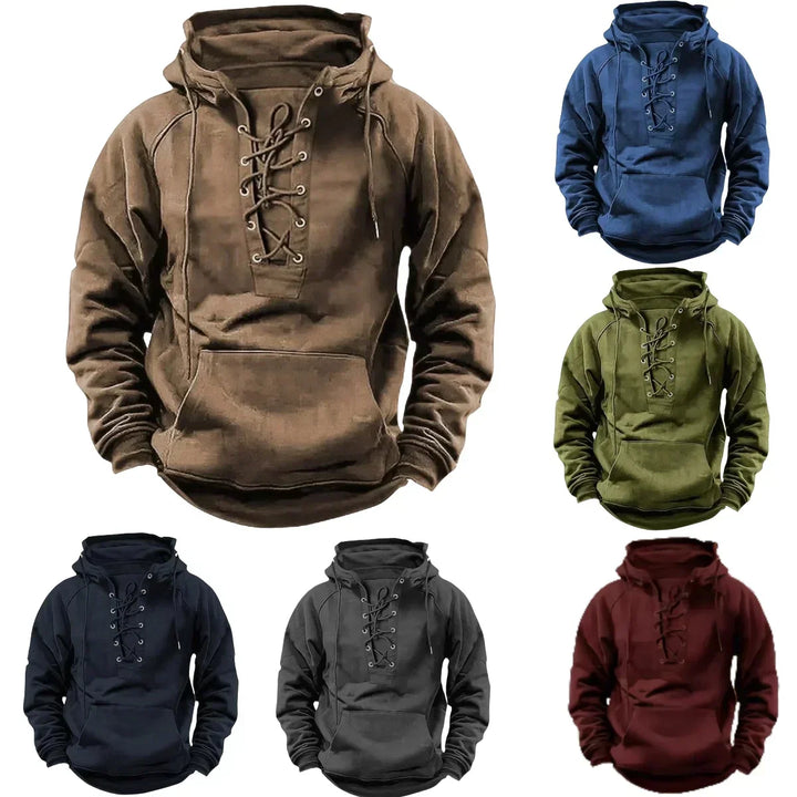 Jack | Retro Lace Up Outdoor Hoodie