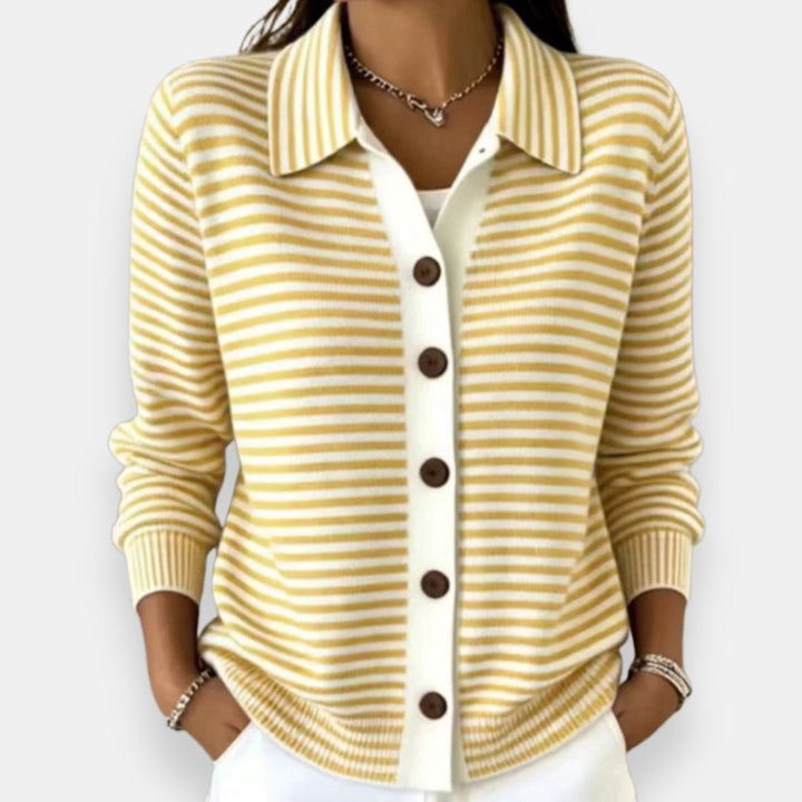 Jamie | Striped Button Cardigan