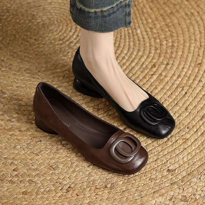Janela | Elegant Leather Flats