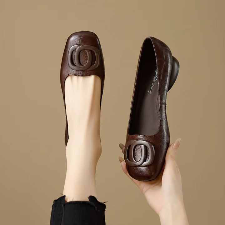 Janela | Elegant Leather Flats