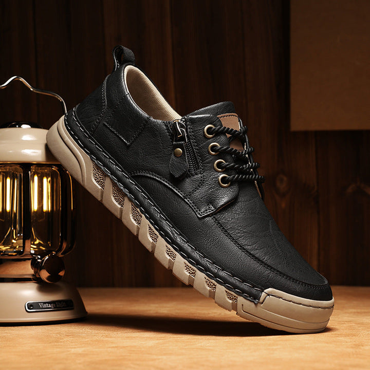 Jensen | Leather Shoes with Side Zip