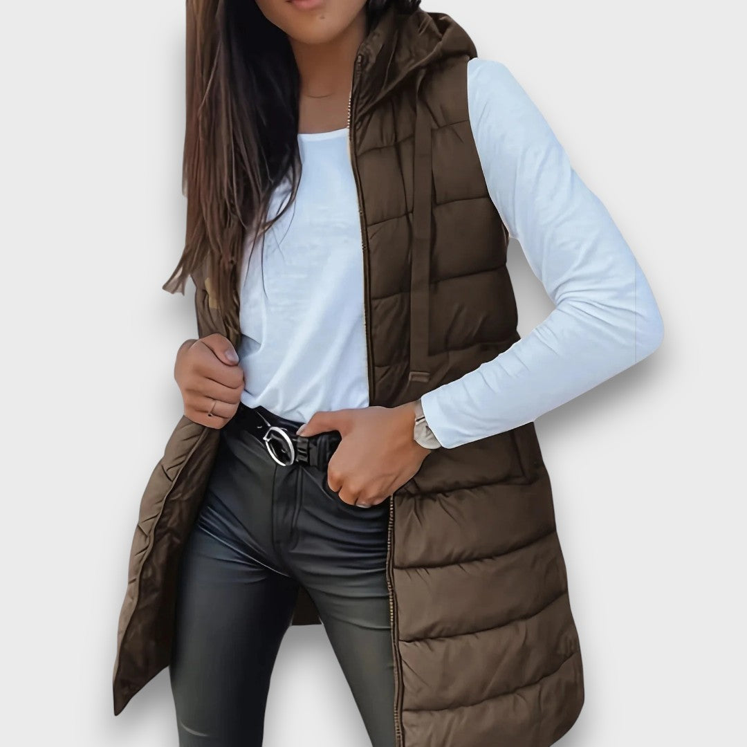 Kaira | Casual Hooded Quilted Vest