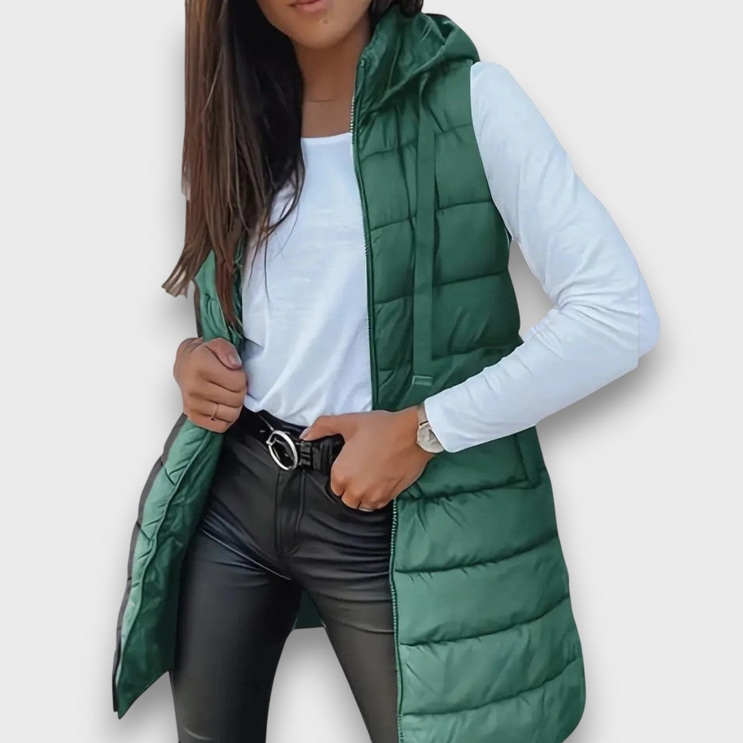 Kaira | Casual Hooded Quilted Vest