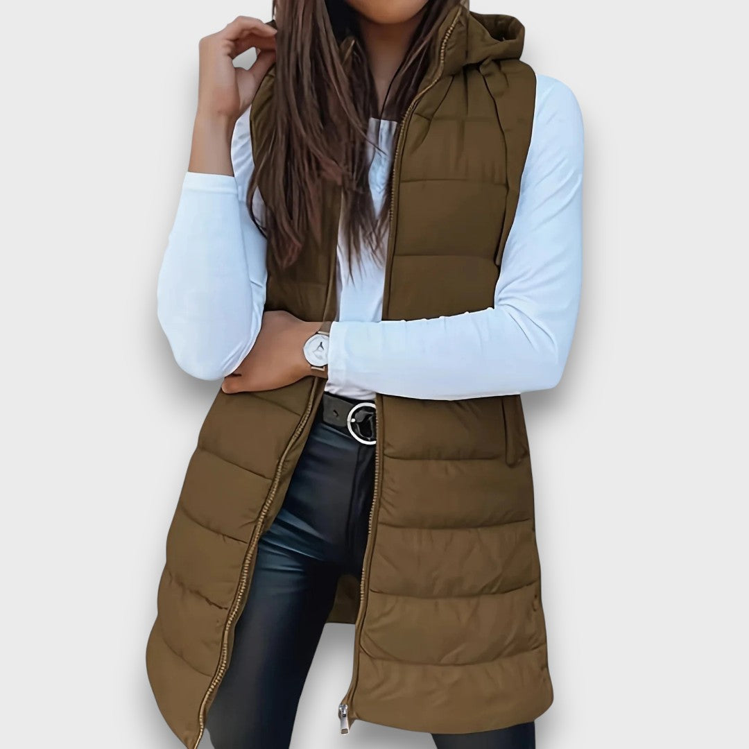 Kaira | Casual Hooded Quilted Vest