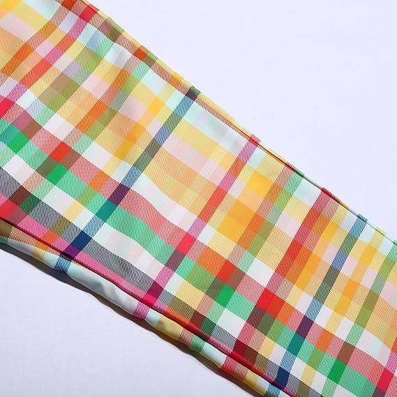 Kath | Checked Pants with Elastic Waist and Tie Closure