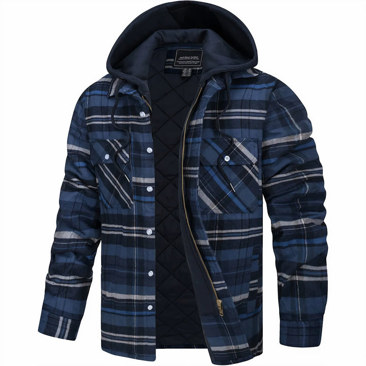 Kobe | Plaid Winter Jacket with Zipper