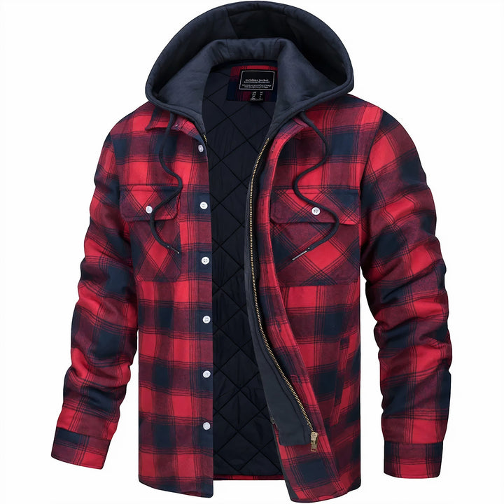 Kobe | Plaid Winter Jacket with Zipper