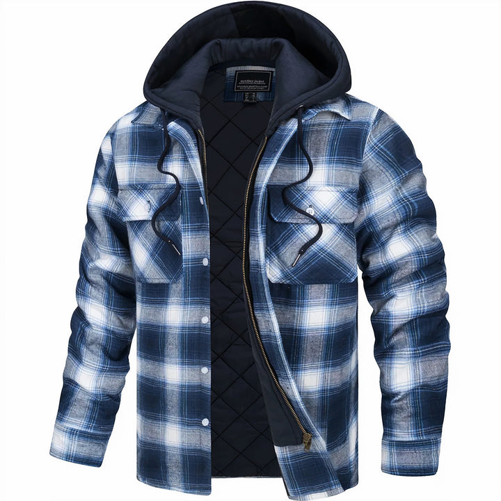 Kobe | Plaid Winter Jacket with Zipper