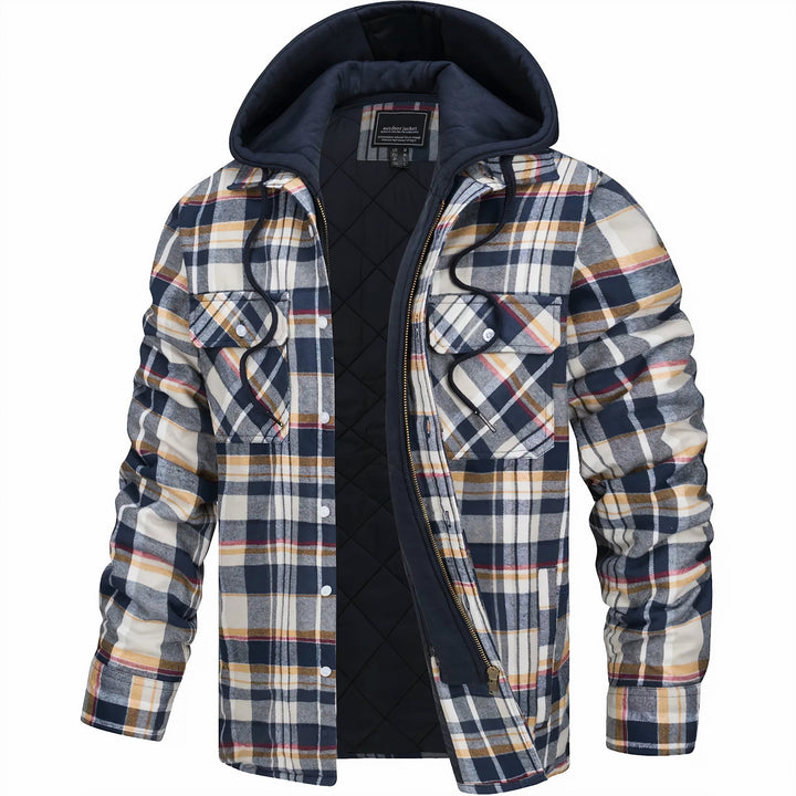 Kobe | Plaid Winter Jacket with Zipper