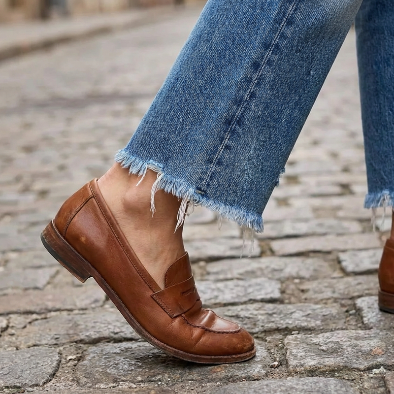 Larra | Retro Cropped Straight Leg Jeans