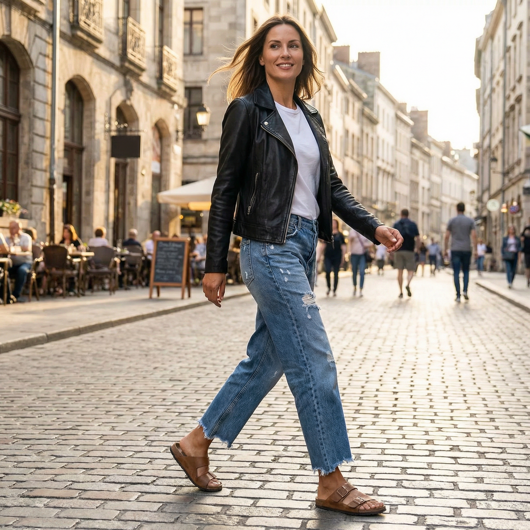 Larra | Retro Cropped Straight Leg Jeans