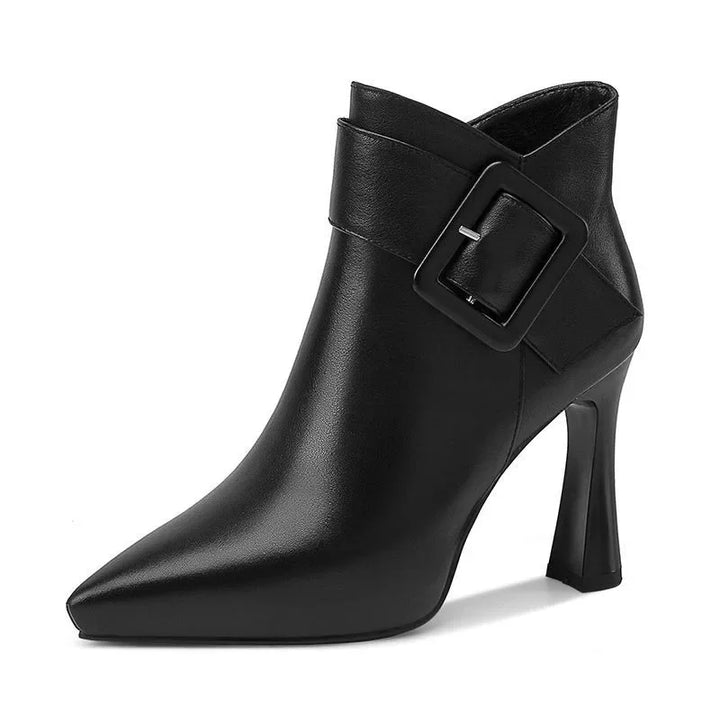 Lia | Leather Buckle Boots