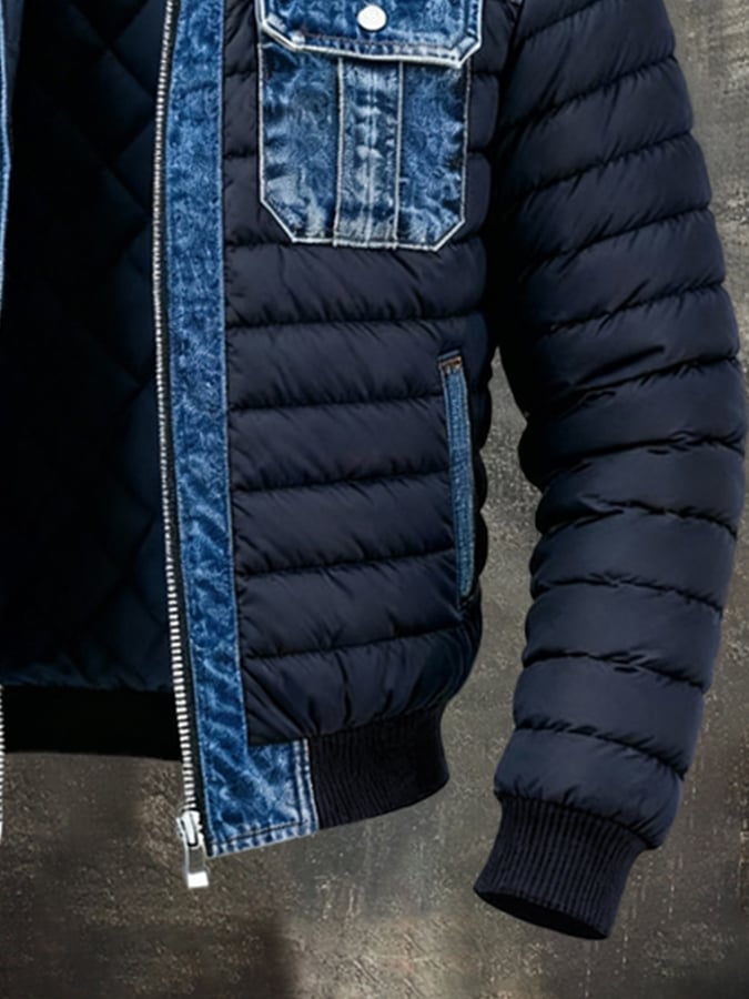 Lorence | Warm Quilted Denim Jacket