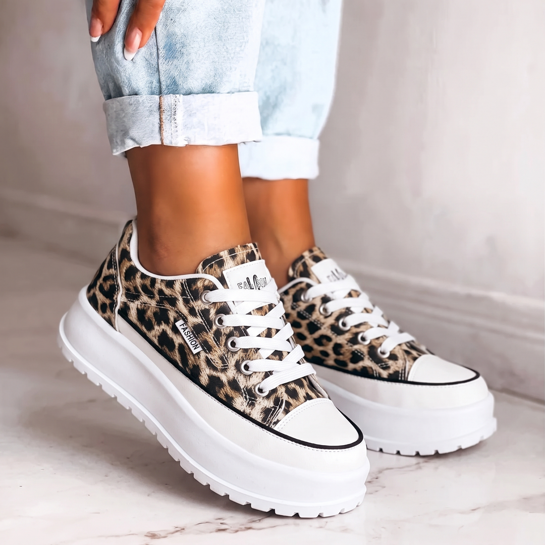 Lottie | Color-Block Platform Sneakers