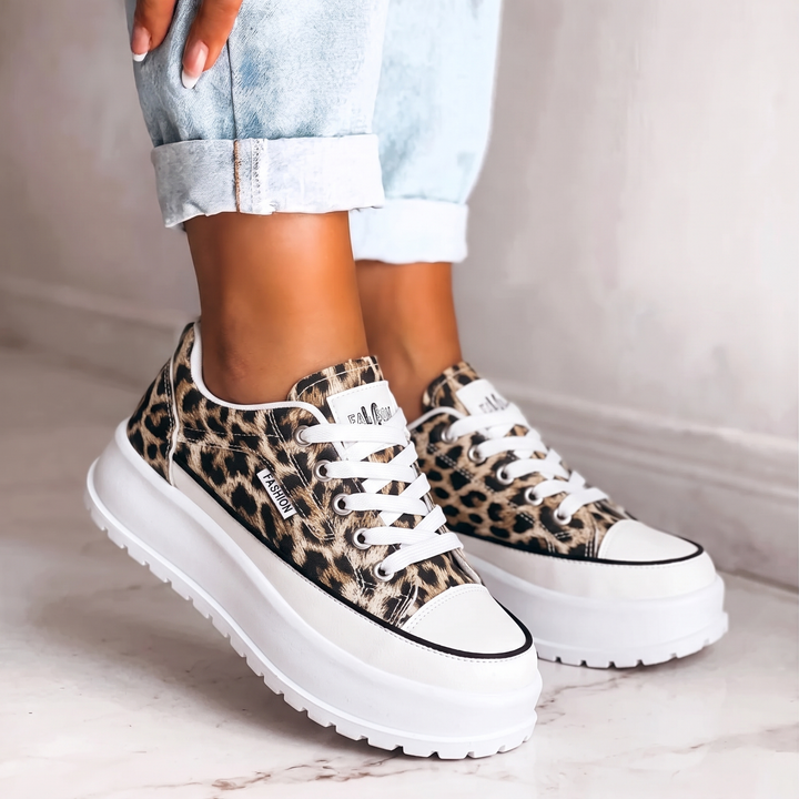 Lottie | Color-Block Platform Sneakers