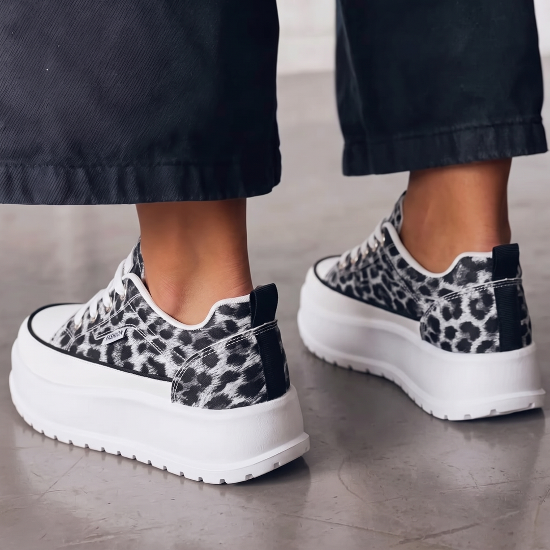 Lottie | Color-Block Platform Sneakers