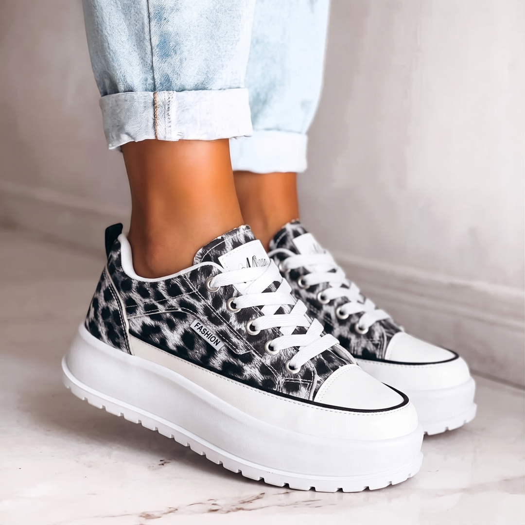 Lottie | Color-Block Platform Sneakers