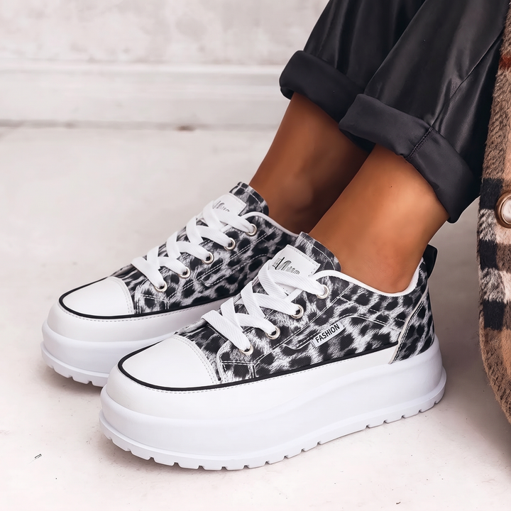 Lottie | Color-Block Platform Sneakers