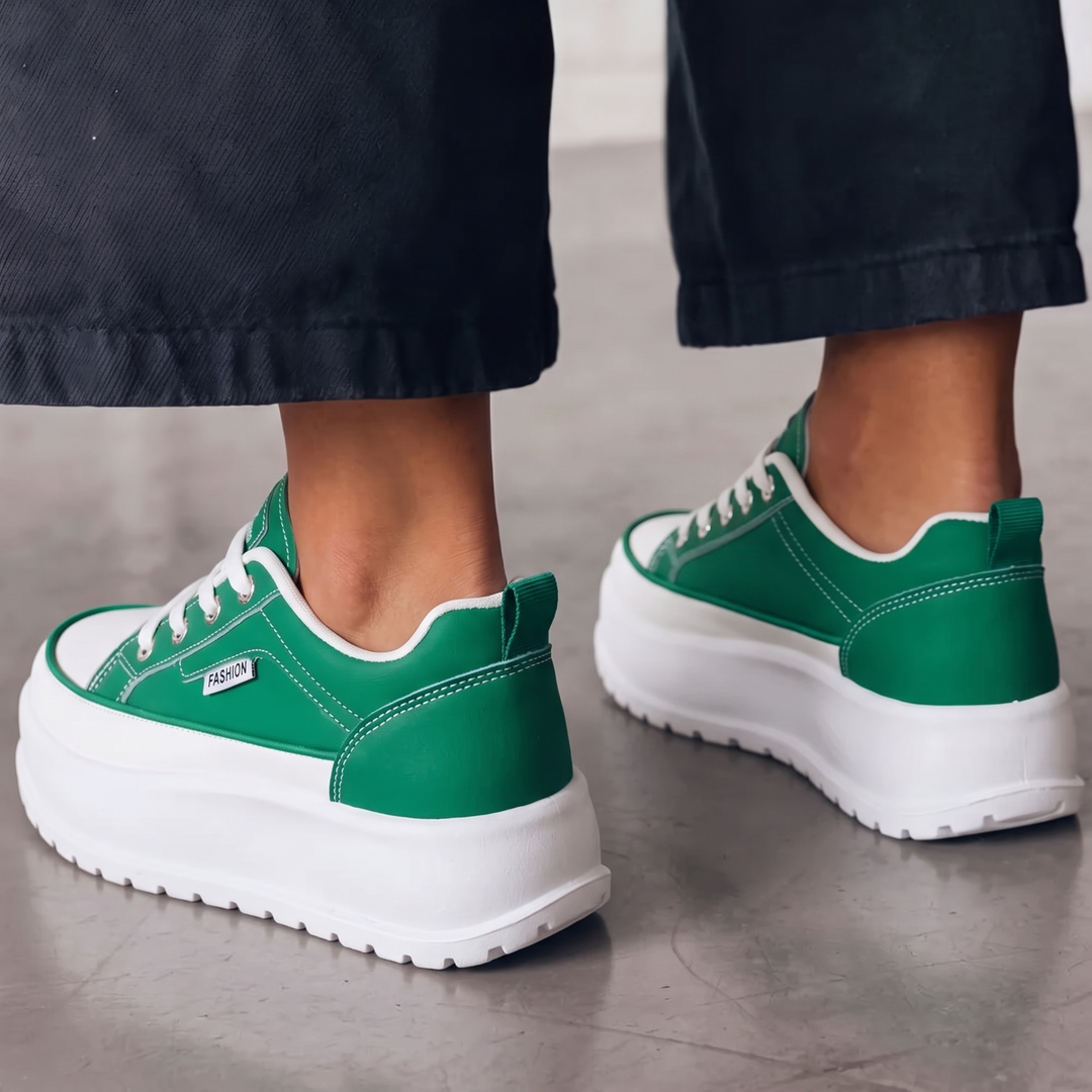 Lottie | Color-Block Platform Sneakers