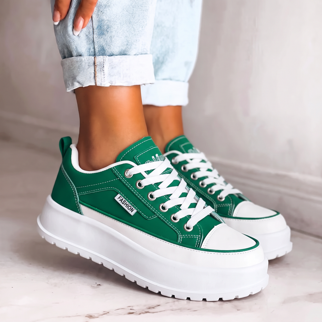 Lottie | Color-Block Platform Sneakers