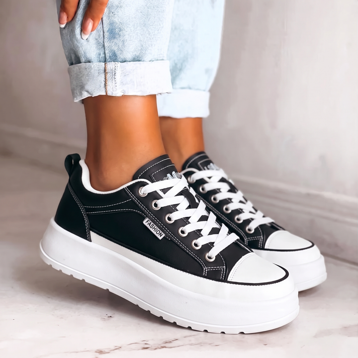 Lottie | Color-Block Platform Sneakers