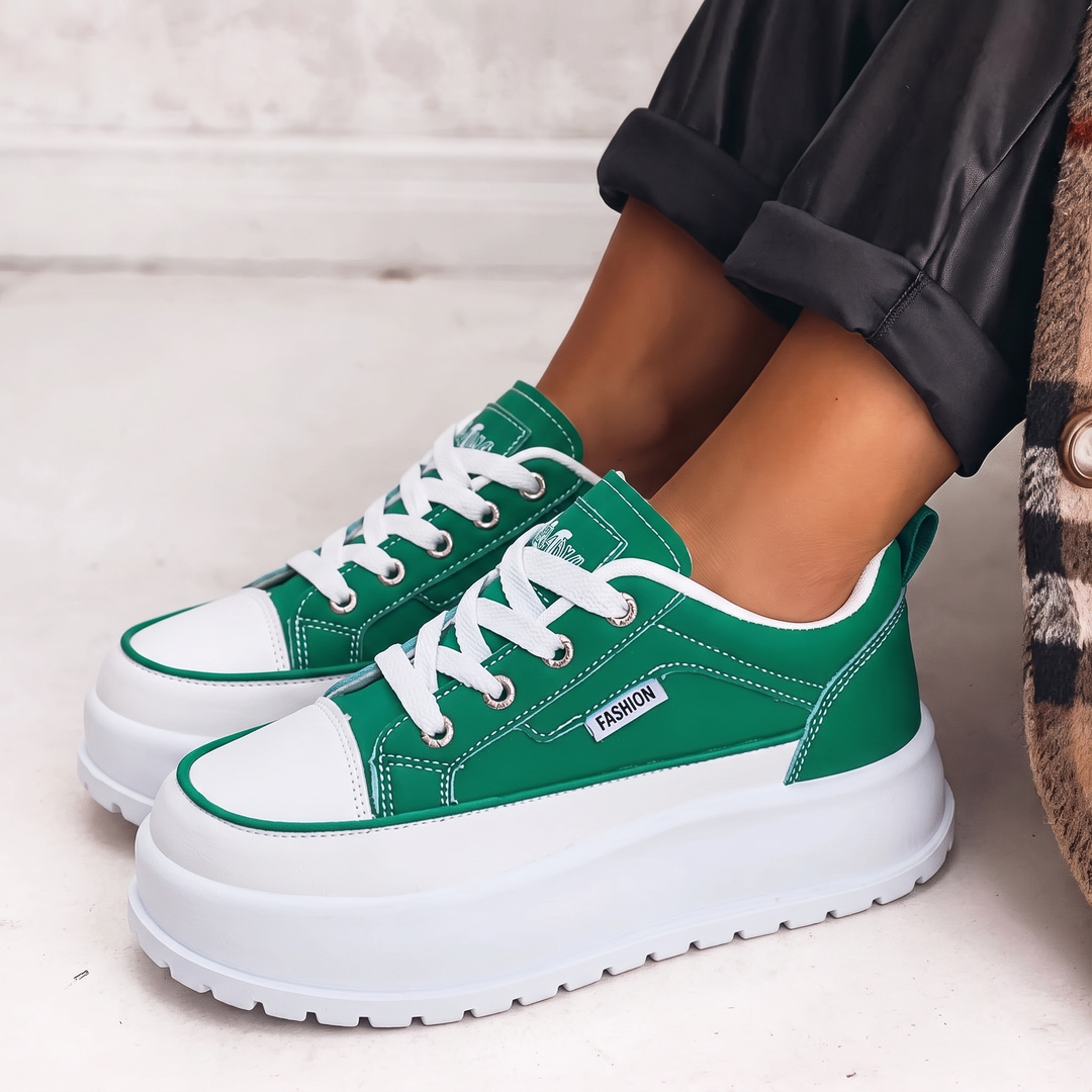 Lottie | Color-Block Platform Sneakers