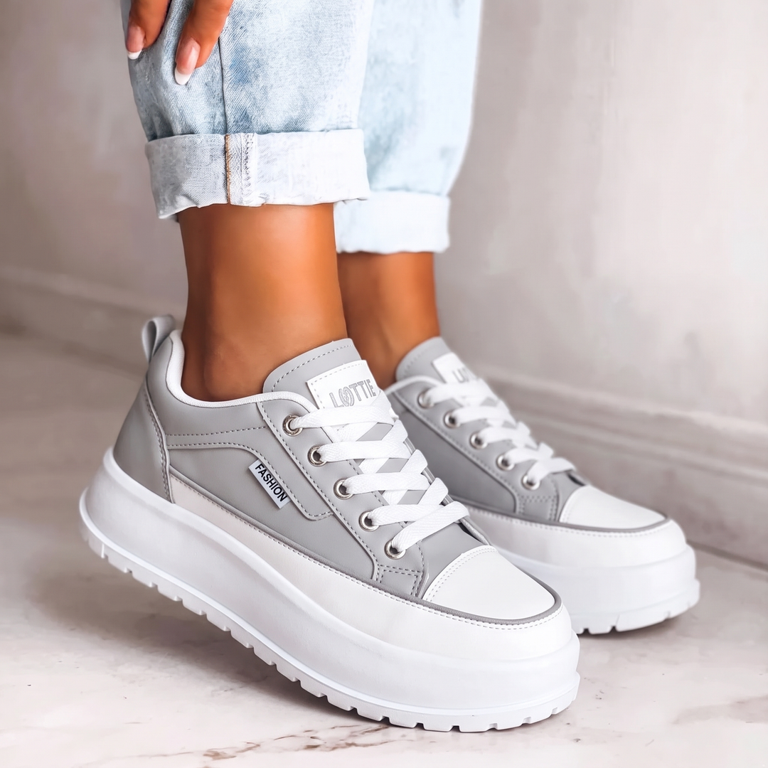 Lottie | Color-Block Platform Sneakers