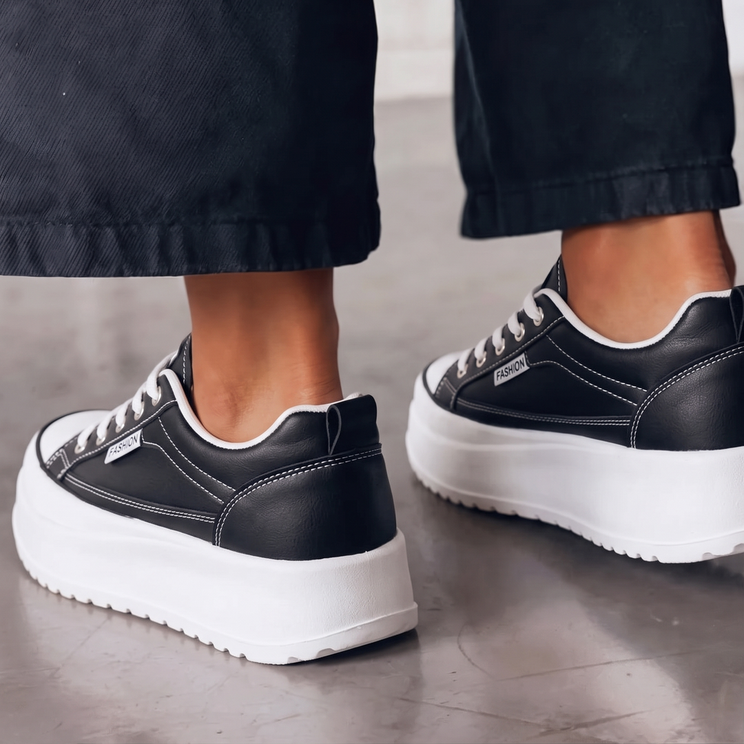 Lottie | Color-Block Platform Sneakers