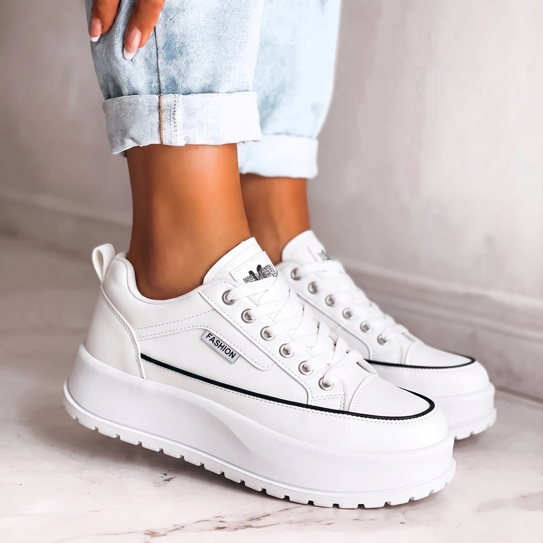Lottie | Color-Block Platform Sneakers