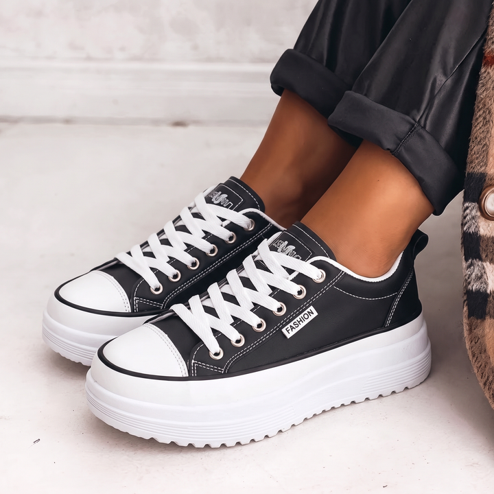 Lottie | Color-Block Platform Sneakers