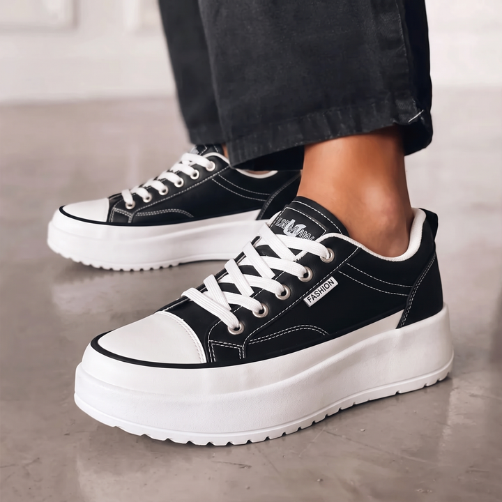 Lottie | Color-Block Platform Sneakers