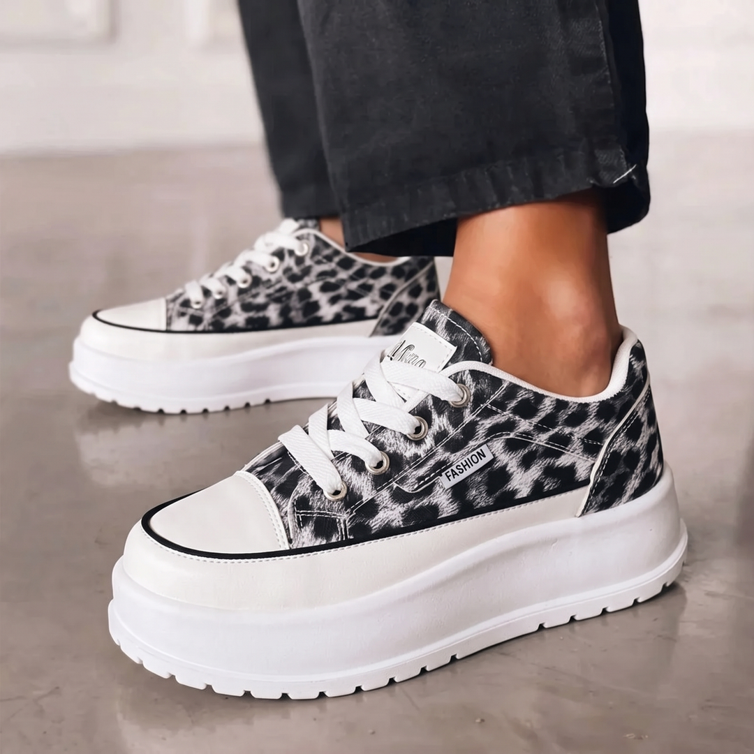 Lottie | Color-Block Platform Sneakers
